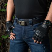 Тактичний ремінь Cobra Buckle Tactical Belt M-Tac. Розмір M/L. Чорний