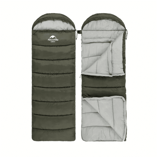Спальник з капюшоном правий (1°C) Naturehike U350  Зелений