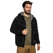 Двостороння флісова куртка IANOS SHERPA 2-в-1 Чорна M