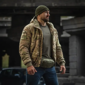 Куртка зимова M-Tac MA-1 Hooded Military Primaloft. Мультикам M/R