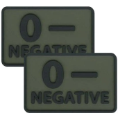 Шеврон Helikon Група крові 2 шт  Олива Група AB (ІV)+positive