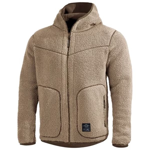 Двостороння флісова куртка IANOS SHERPA 2-в-1 Хаки XL